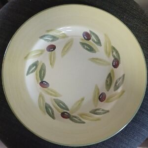 Bizzirri Olive Leaf Pattern Dinner Plate